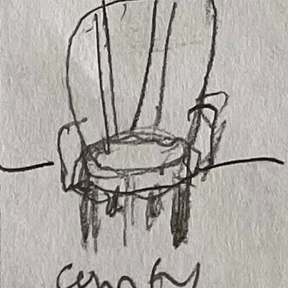 an armchair.